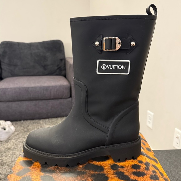 Louis Vuitton Black Territory Flat Half Boot Size 41 - Picture 3 of 3